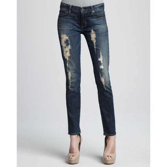 Textile by Elizabeth and James Debbie Distressed Skinny Jeans Size 26 NWT $264 - Picture 1 of 10